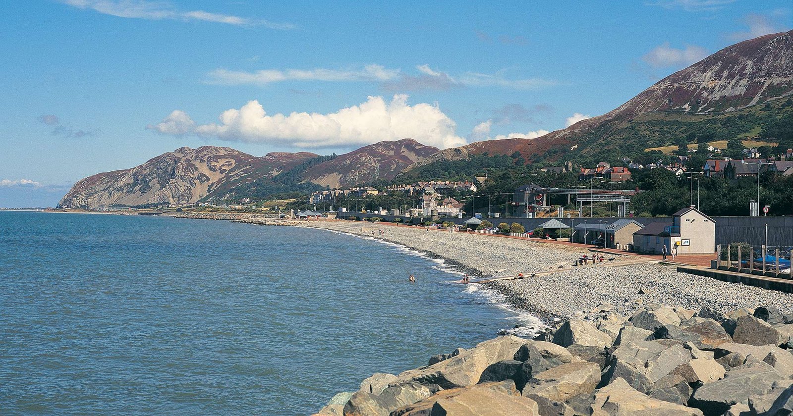 Penmaenmawr coastline, where the mountains meet the sea